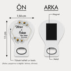 Papatya Desenli Balon Açacak Magnet