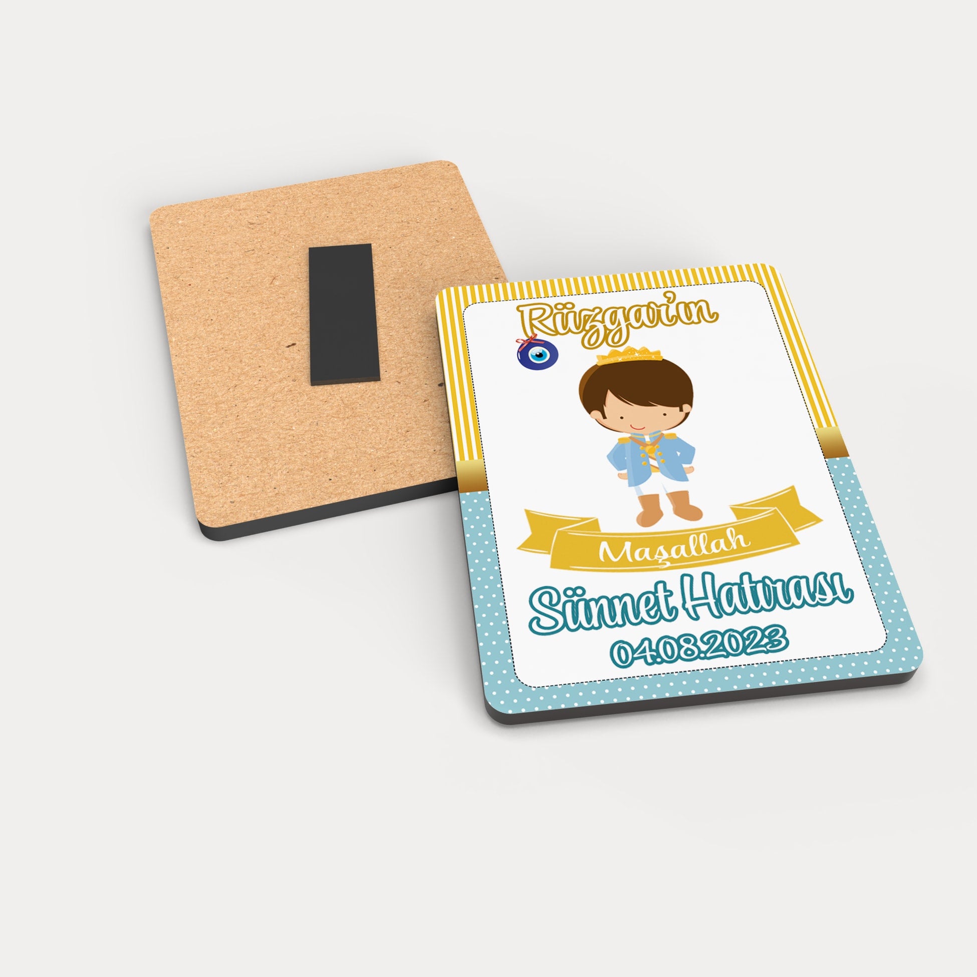 Sünnet Düğünü Temalı Ahşap Magnet