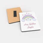 Gökkuşağı Desenli Ahşap Magnet