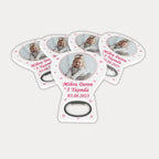 Pembe Kalp Temalı Balon Açacak Magnet