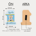 Ayıcık Temalı Ahşap Magnet